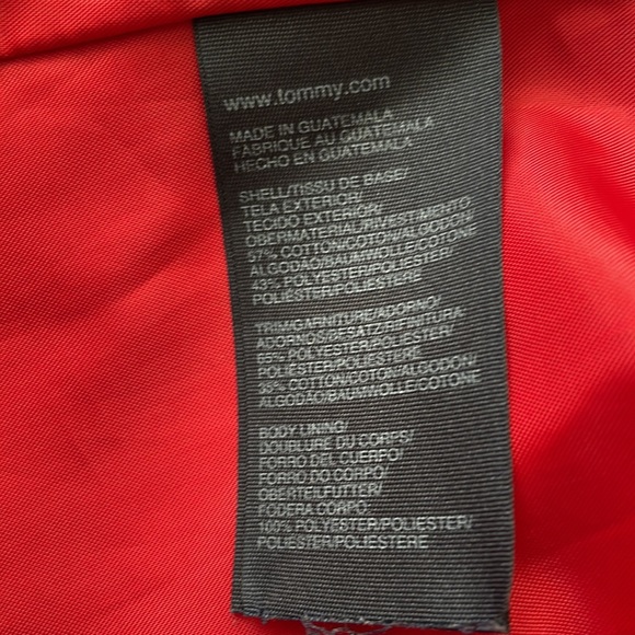 Tommy Hilfiger red trench coat - Picture 8 of 9
